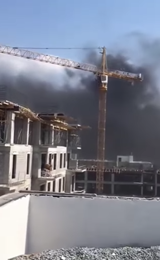 Defne Deprem Konutları Alanında Yangın