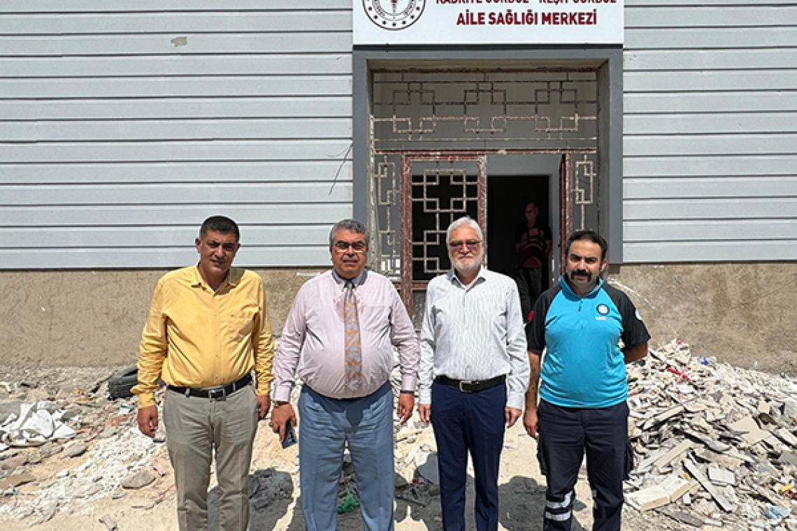 Dr. Sönmez'den Kadriye-Reşit Gürbüz Aile Sağlığı Merkezi’nde İnceleme