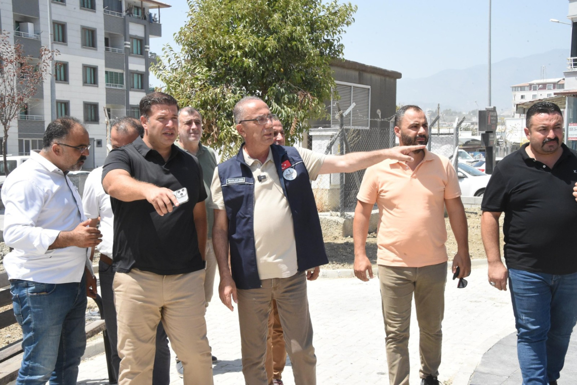 BAŞKAN YAPAR, SAHADAKİ ÇALIŞMALARI İNCELEDİ