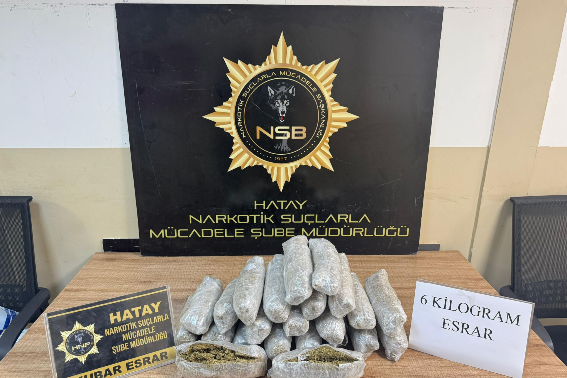 Reyhanlı'da 6 Kg Esrar