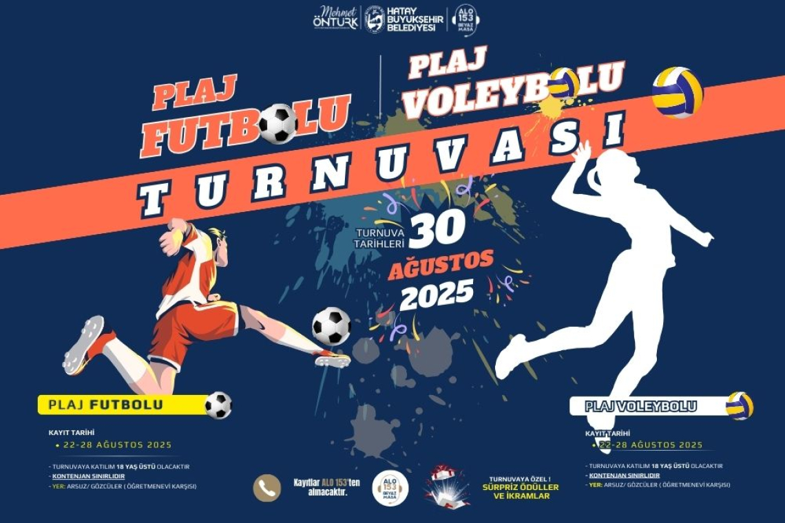 HBB’DEN PLAJ FUTBOLU VE PLAJ VOLEYBOLU TURNUVASI