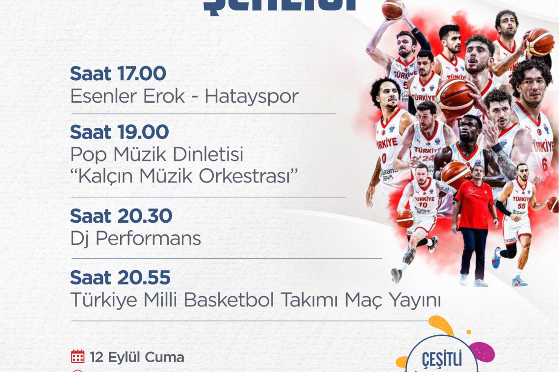 ANTAKYA SANAT VE SPOR ŞENLİĞİ 12 EYLÜL'DE 