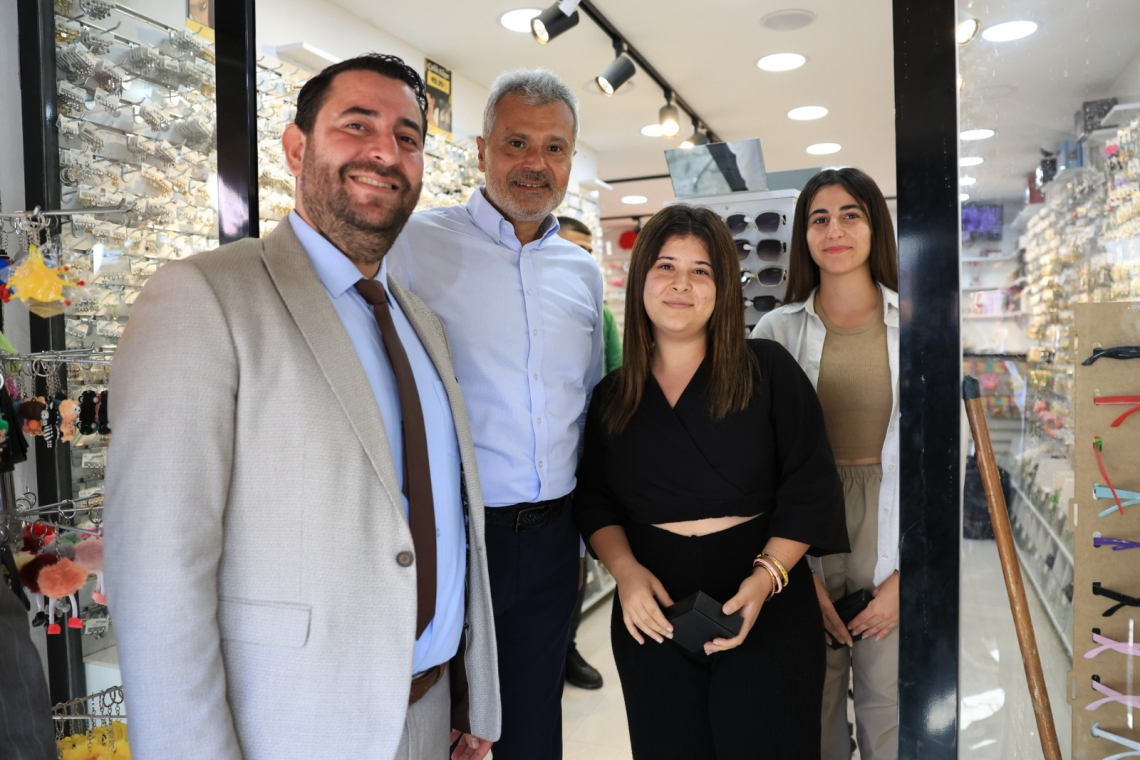 BAŞKAN ÖNTÜRK'TEN, SAMANDAĞ'INDA ESNAF ZİYARETİ 