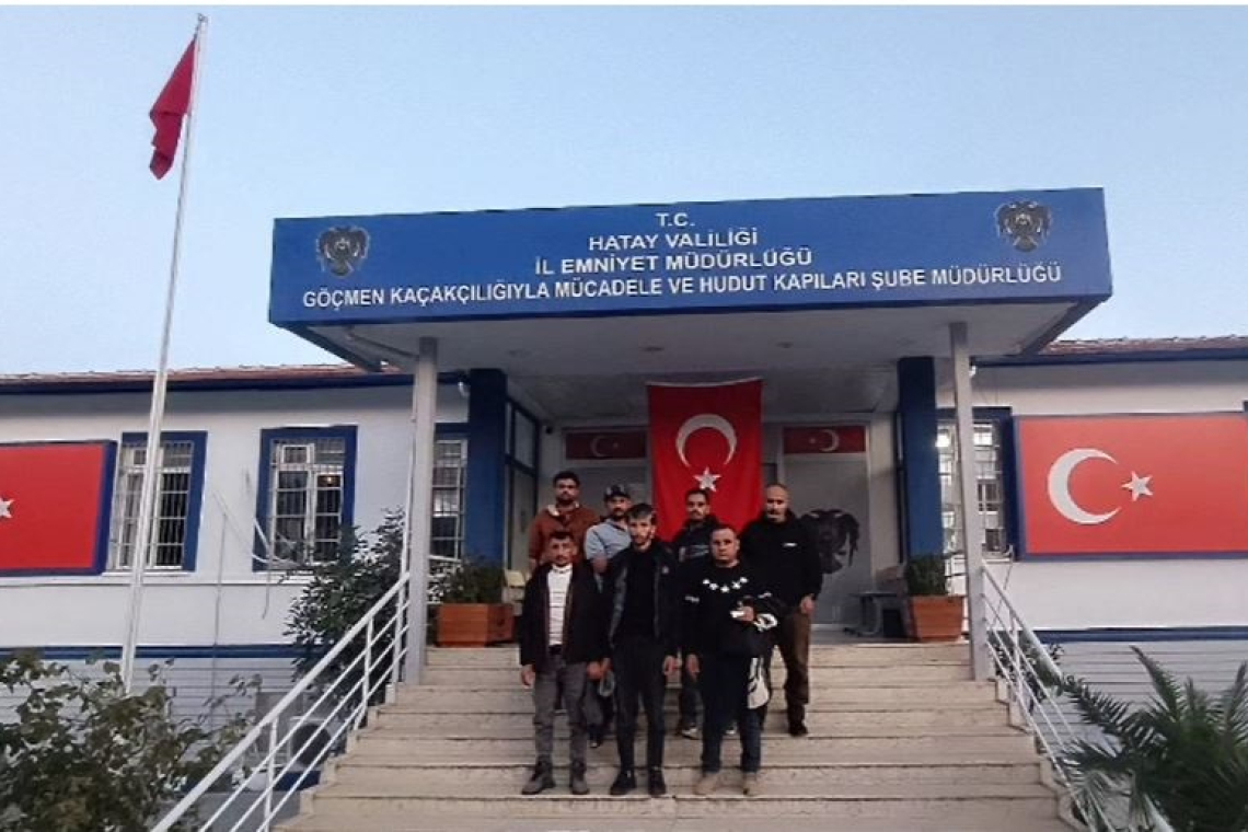 Hatay'da 7 Düzensiz Göçmen