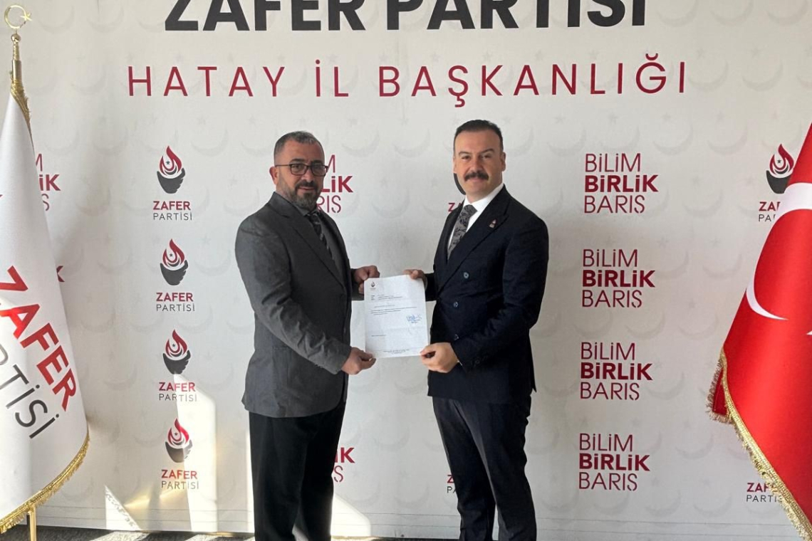 ZAFER PARTİSİ'NİN ANTAKYA İLÇE BAŞKANI TÜRKER ÖZKAYA