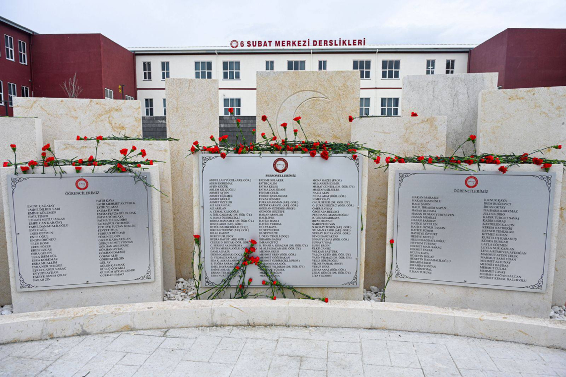 Hatay Mustafa Kemal Üniversitesi'nden Deprem Şehitlerine Anma