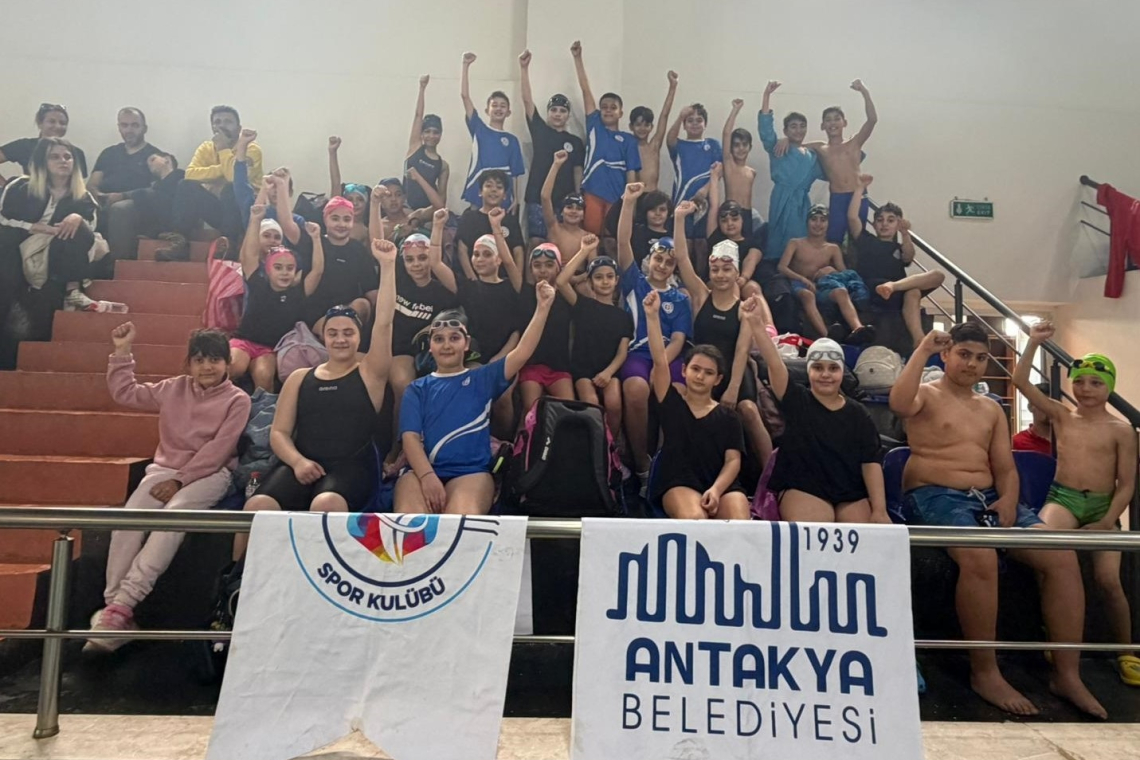 ALTIN MADALYALAR, ANTAKYA BELEDİYESİ YÜZME SPORCULARINA GİTTİ