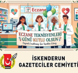 İskenderun'da Eczane Teknisyenlerine Kutlama 