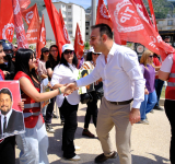 Başkan Halil İbrahim Özgün 1 Mayıs’ta Alanlardaydı