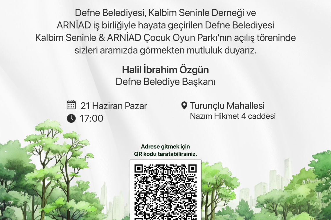 Defne Çocuk Oyun Parkı Açılışa Hazır