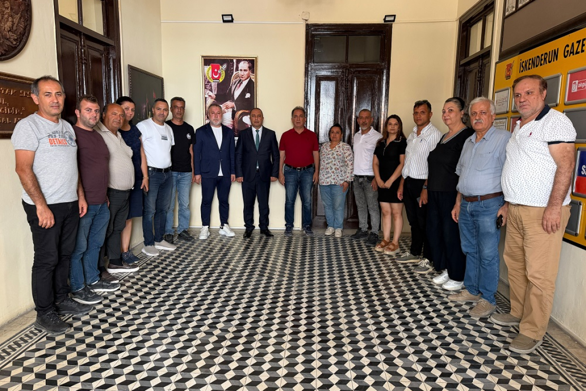 EMNİYET MÜDÜRÜ ERTUĞRUL EKİCİ'DEN İSKENDERUN GAZETECİLER CEMİYETİ'NE ZİYARET