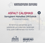 ANTAKYA'DA PARK YASAĞI DUYURUSU