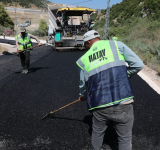 YAYLADAĞI DUSDURU BAĞLANTI YOLUNDA ÇALIŞMA