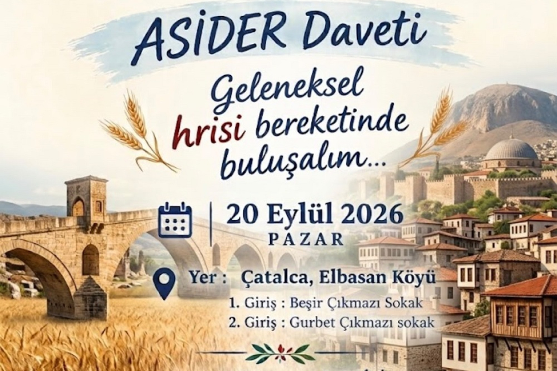 ASİDER’DEN HRİSE BULUŞMASI 20 EYLÜL'DE