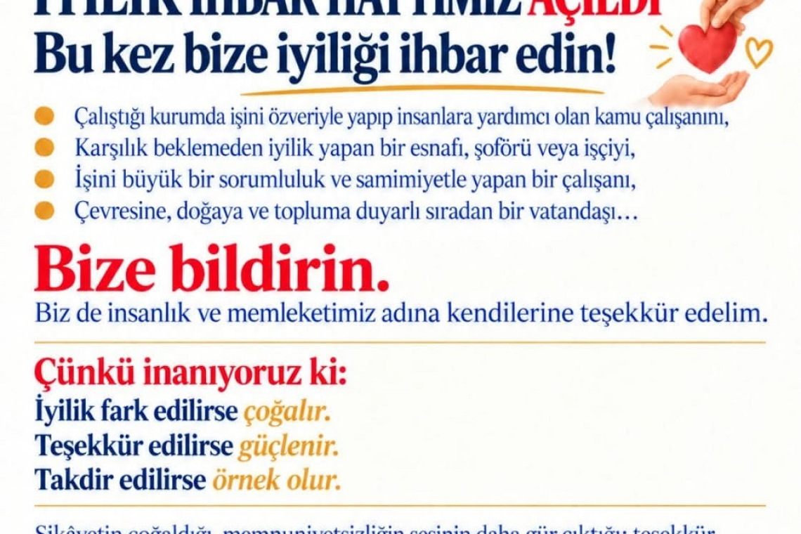 YAYLADAĞI'NDA BİR İLK: İYİLİK HATTI